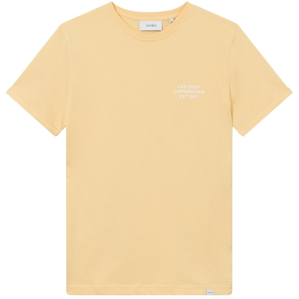 Copenhagen t-shirt creamy yellow/white - Les Deux Copenhagen