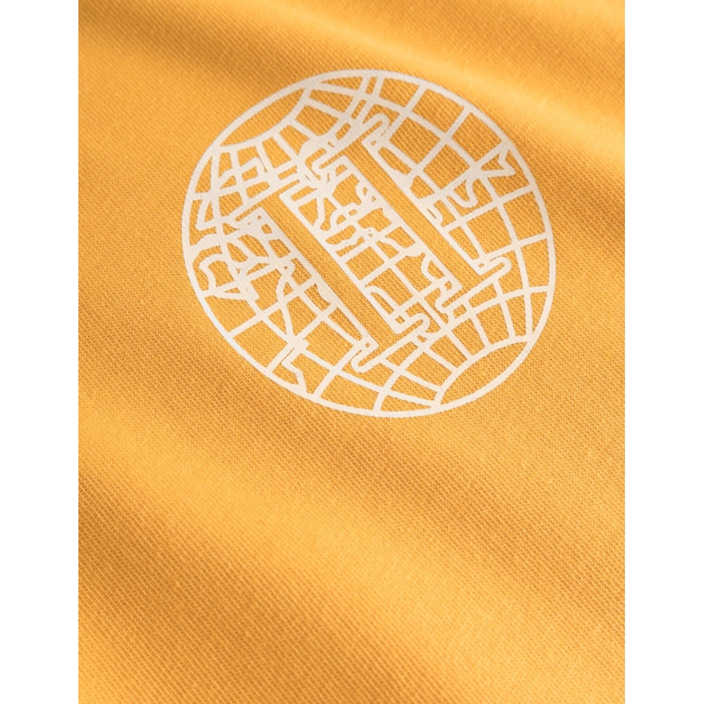 Globe t-shirt mustard yellow/ivory - Les Deux Copenhagen