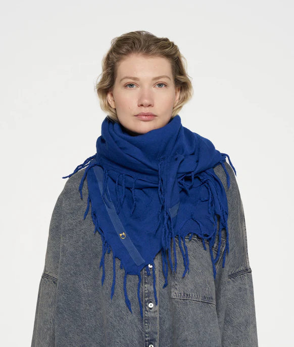 Woolen scarf true blue - 10 days