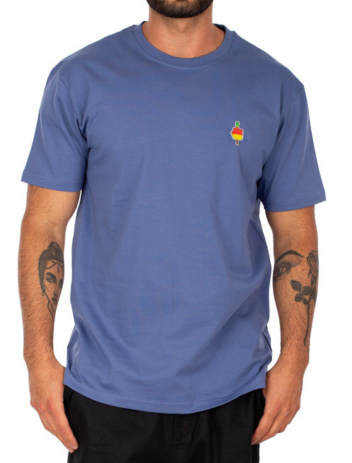 Flutcher t-shirt dove blue - Iriedaily