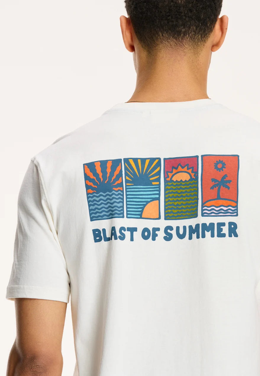 blast of summer t-shirt wit - Shiwi