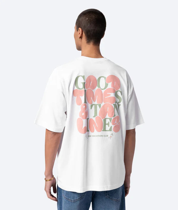 Bubbly good times t-shirt white- On vacation