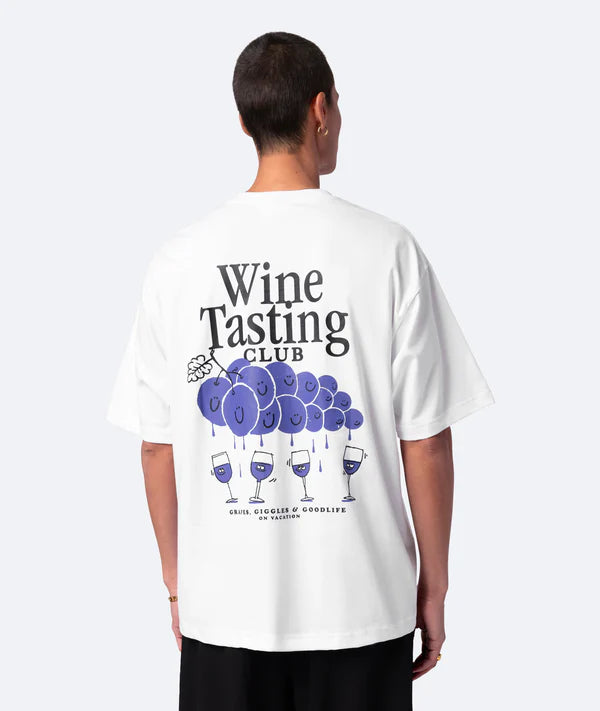 Wine tasting t-shirt white - On vacation