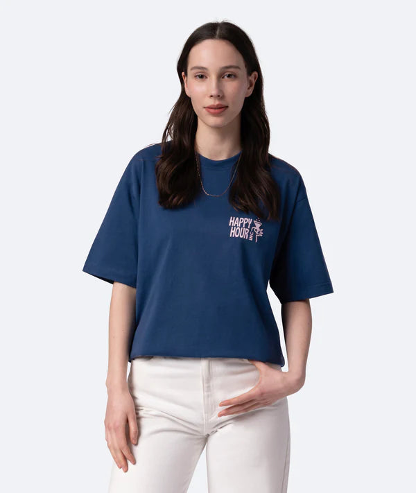 Sip happens t-shirt navy - On vacation