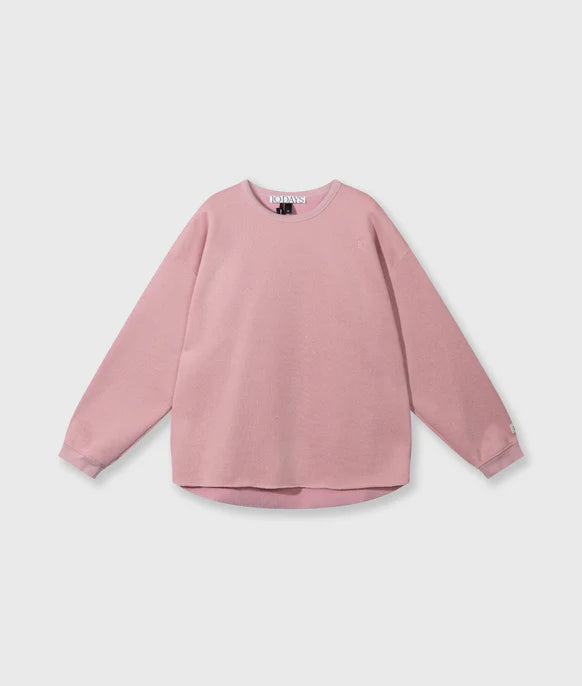 Raw edge statement sweater