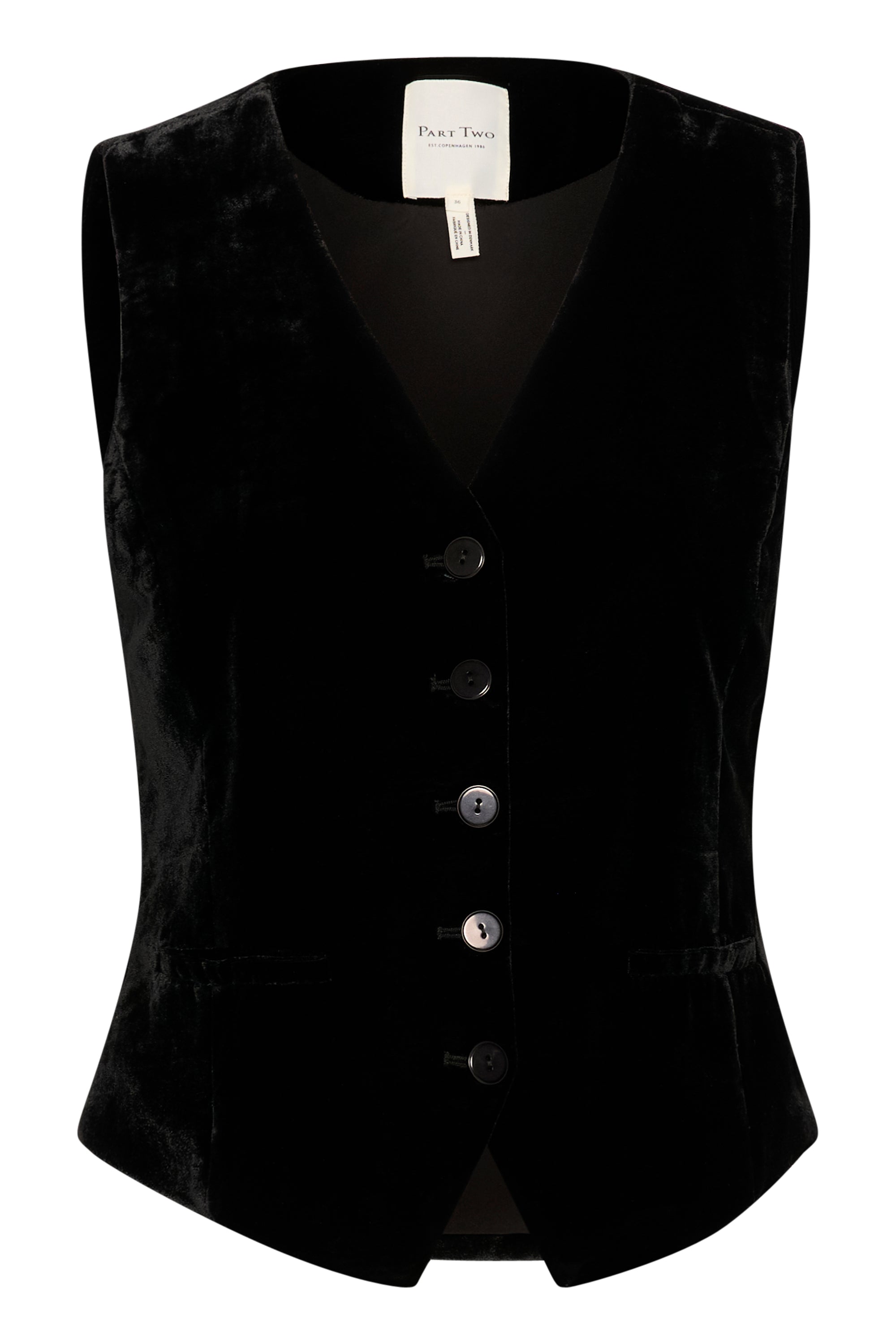 Malene vest black - Part Two