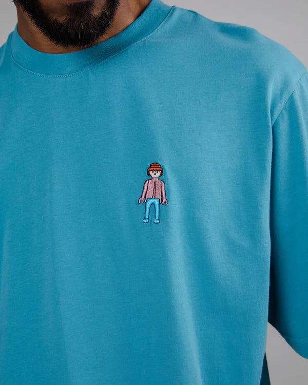 Playmobil figure t-shirt blue- Brava