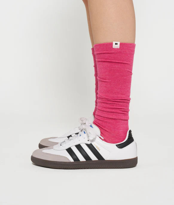 Knee socks bright pink - 10 days