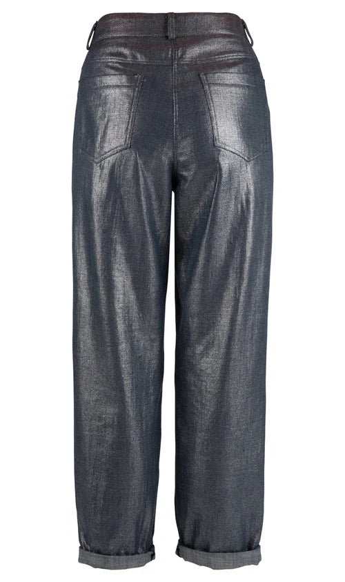 7595 Gu broek blue/silver - Four Roses