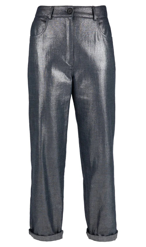 7595 Gu broek blue/silver - Four Roses