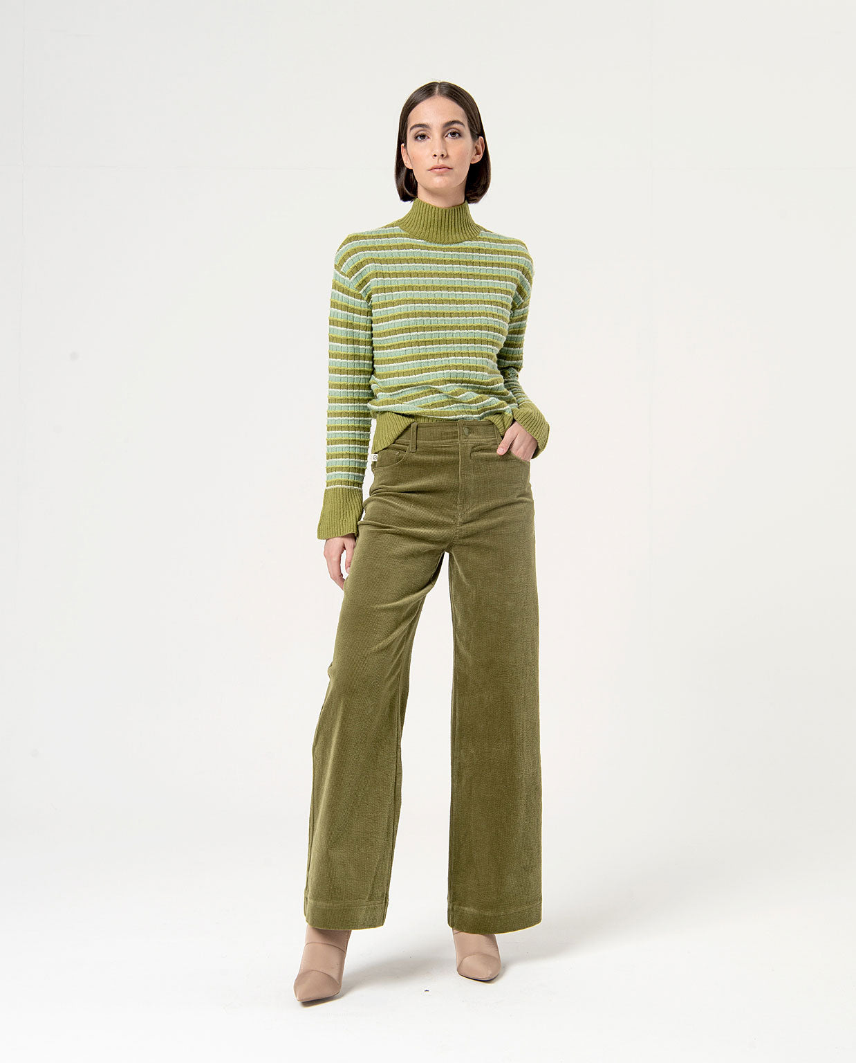 Nepa 522 broek vert - Surkana