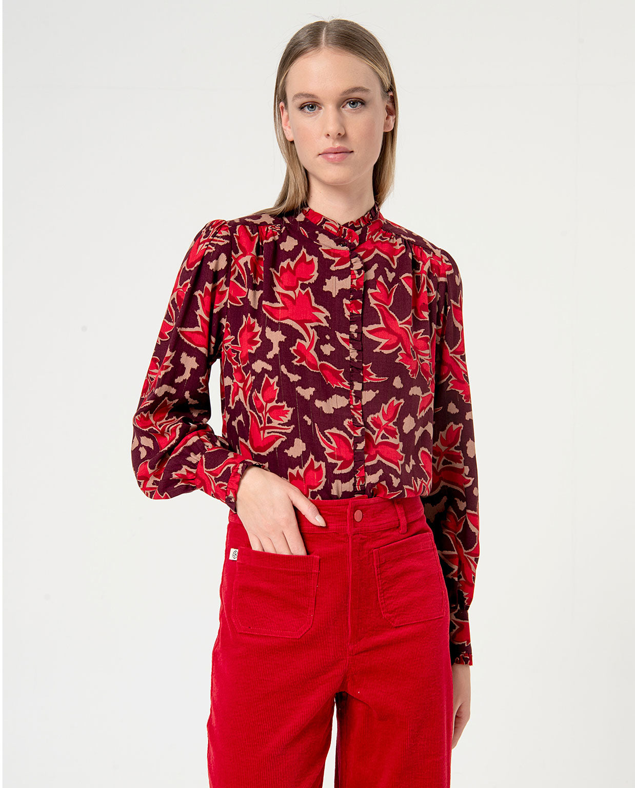 Nepa 526 broek rouge - Surkana