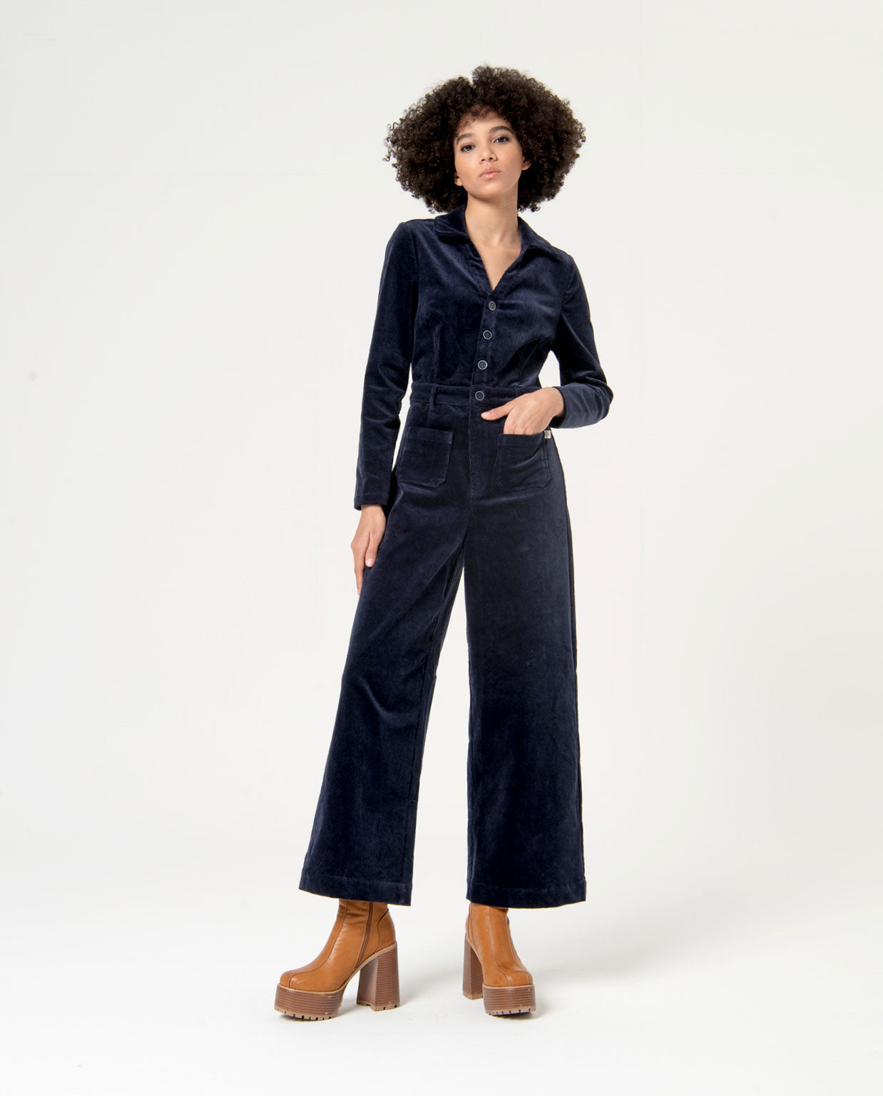 Semo 821 jumpsuit bleu marine - Surkana