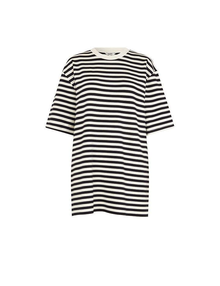 Emrys t-shirtkleed stripe blue/white - mbyM