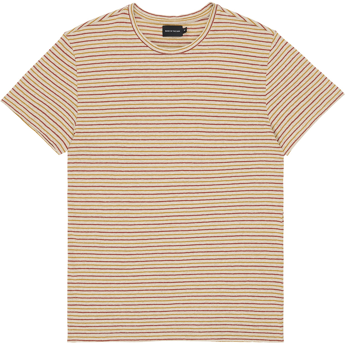 Esteban t-shirt stripe burnt - Bask in the sun