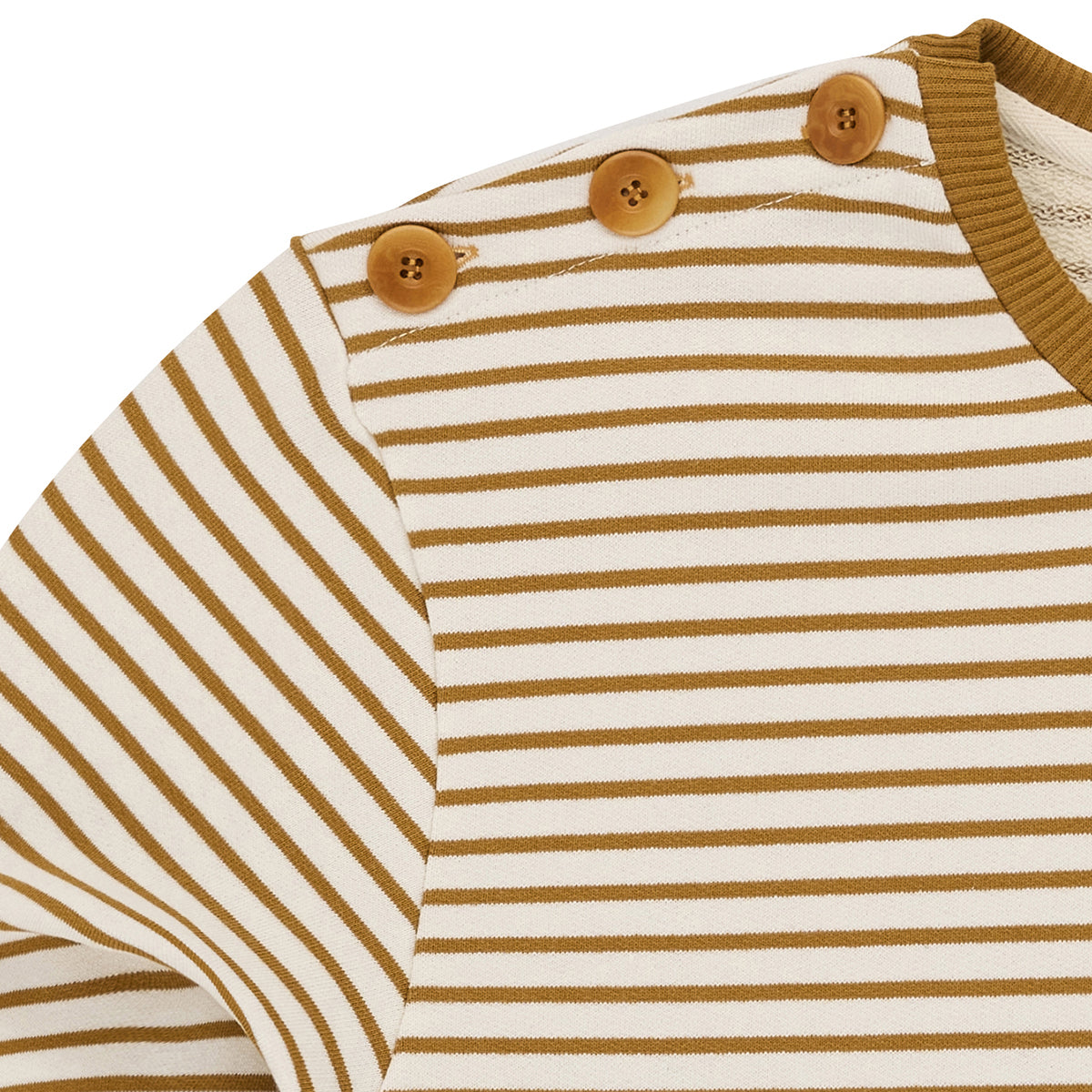 Inigo sweater stripe gold - Bask in the sun