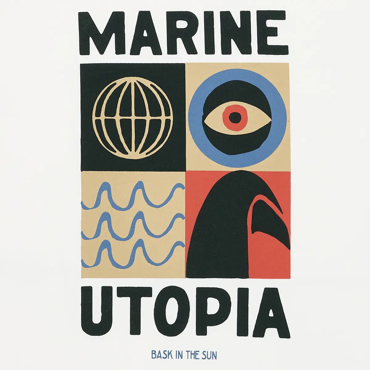 Marine utopia t-shirt natural - Bask in the sun