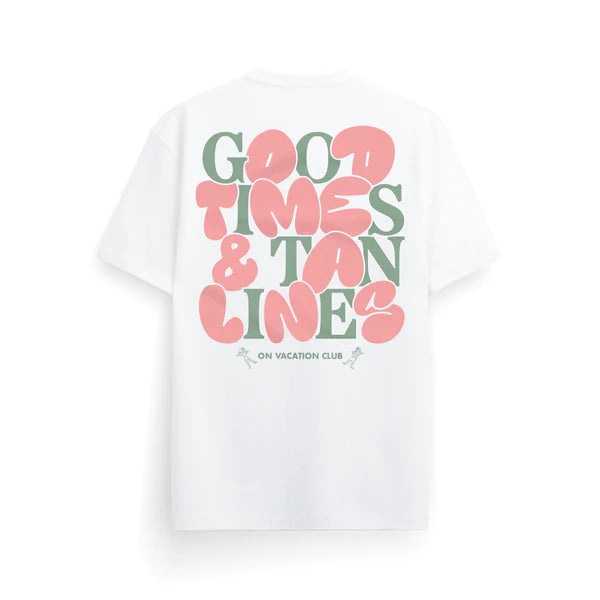 Bubbly good times t-shirt white- On vacation