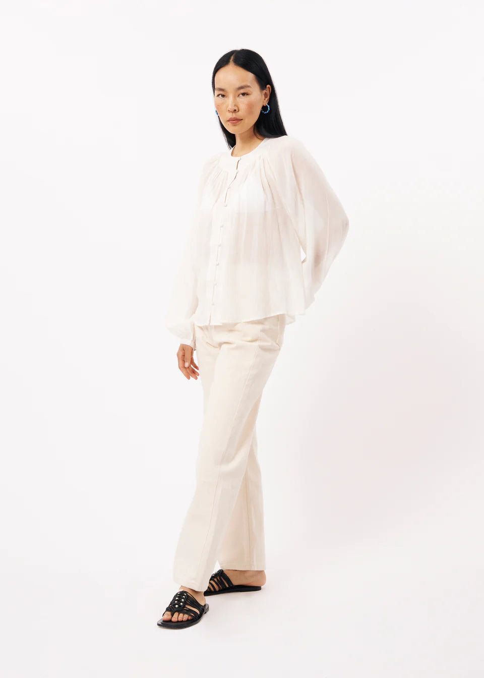 Philipine blouse blanc - Frnch