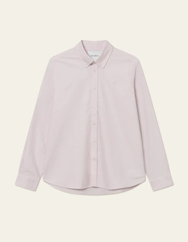 Konrad Oxford hemd oyster rose - Les Deux