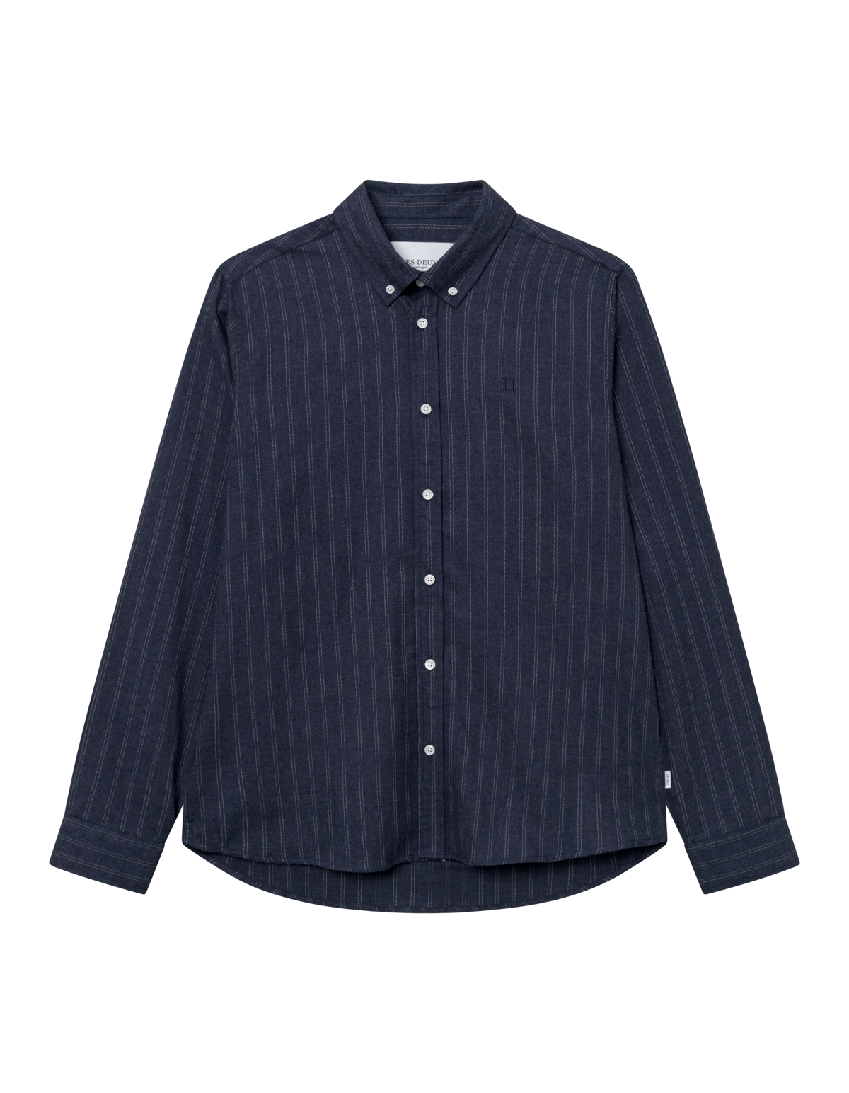 Desert reg stripe shirt dark navy/ivory - Les Deux