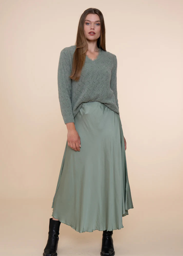 Flach rok stone green - Simple