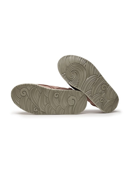 Uwabaki clogs strap suede driftwood - Satorisan