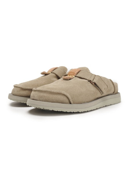 Uwabaki clogs strap suede driftwood - Satorisan