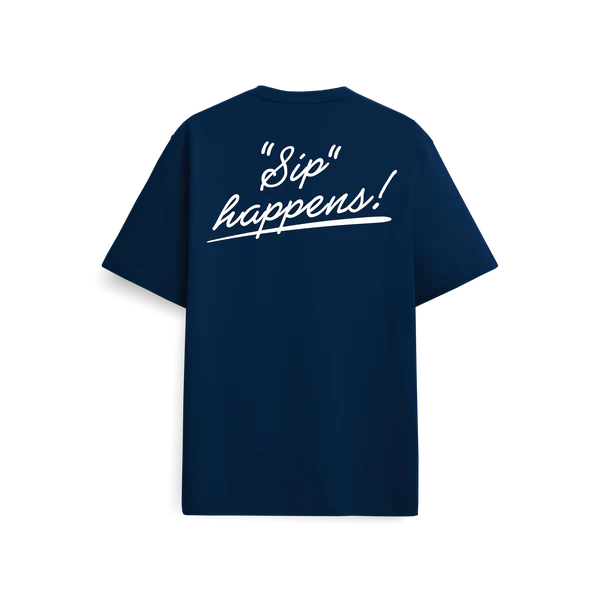 Sip happens t-shirt navy - On vacation