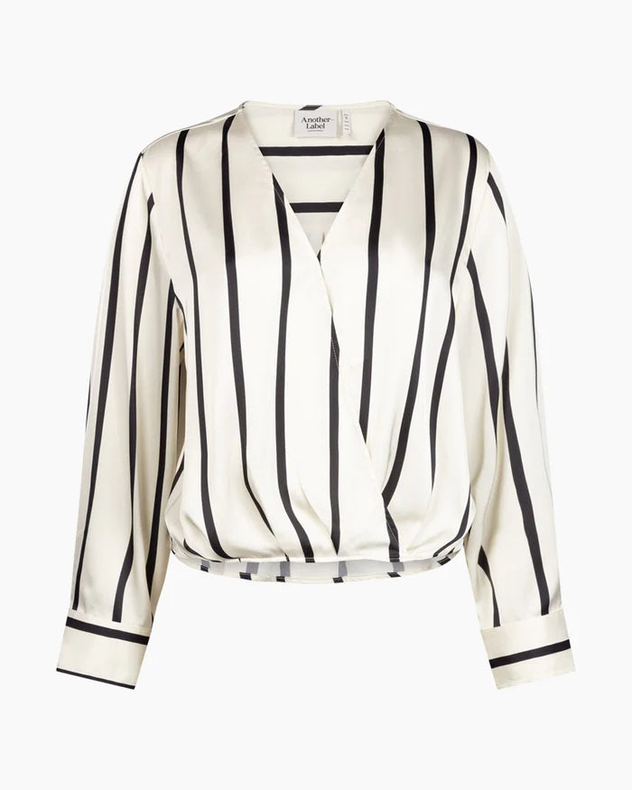 Elisa top black white stripe - Another Label