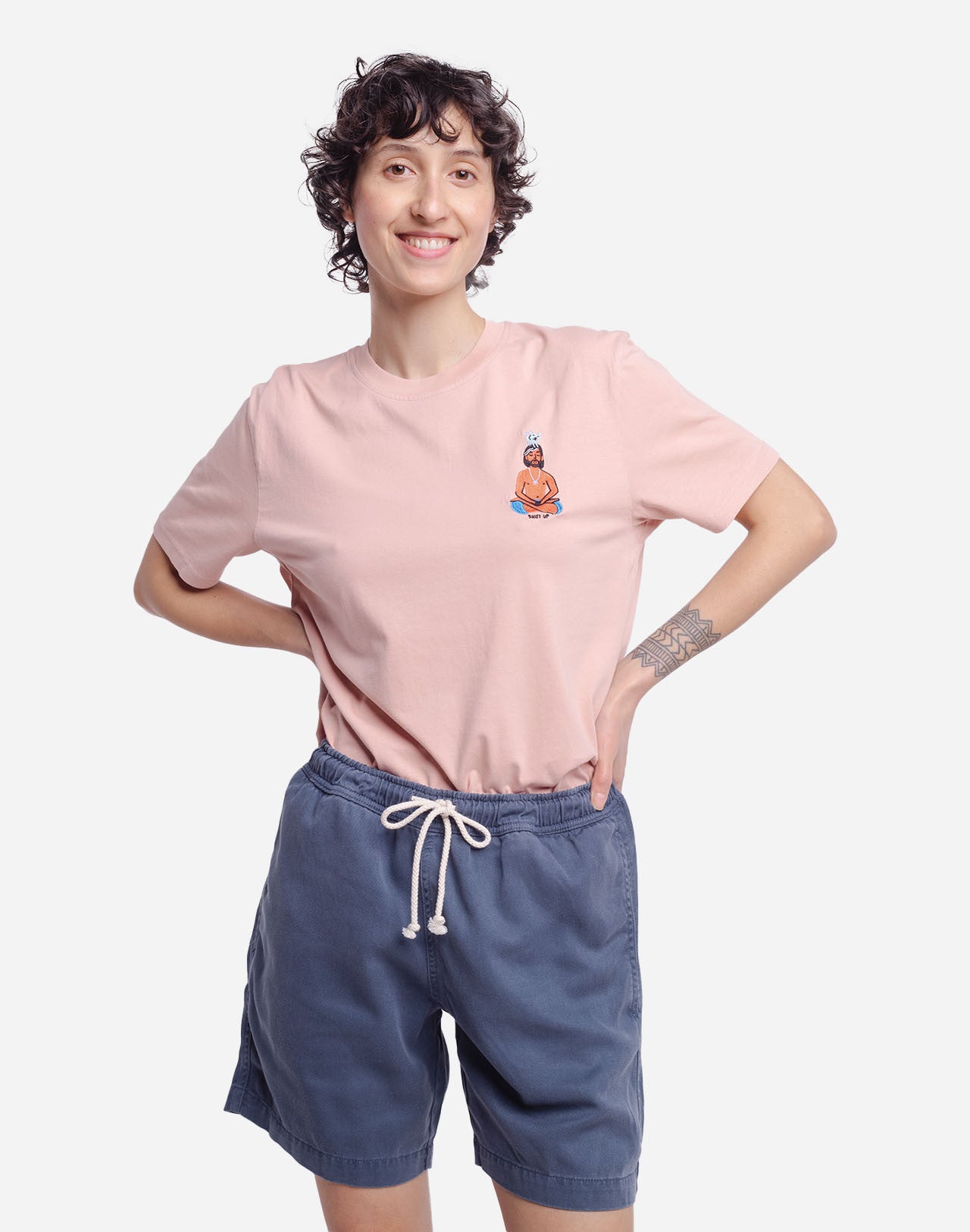 Yogi t-shirt rose - Olow