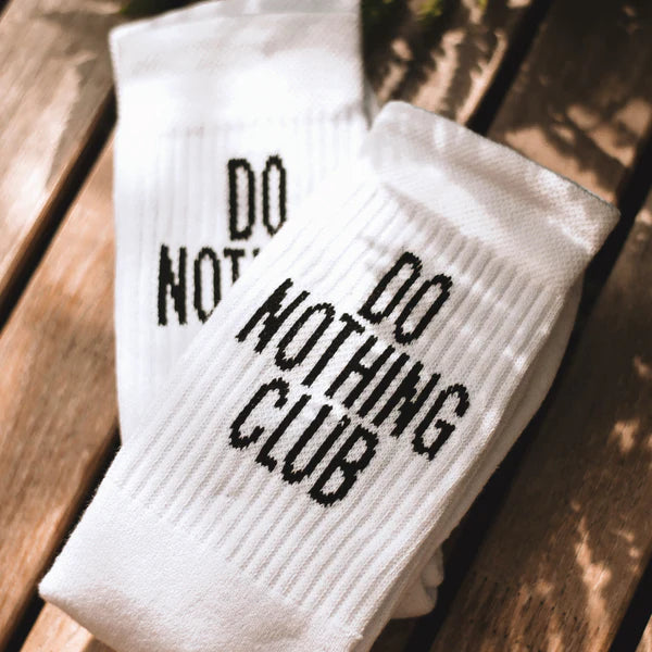 Do Noting Club tennis socks white - on vacation