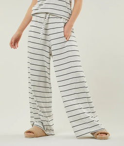 Wide pants single stripe soft white - 10 days