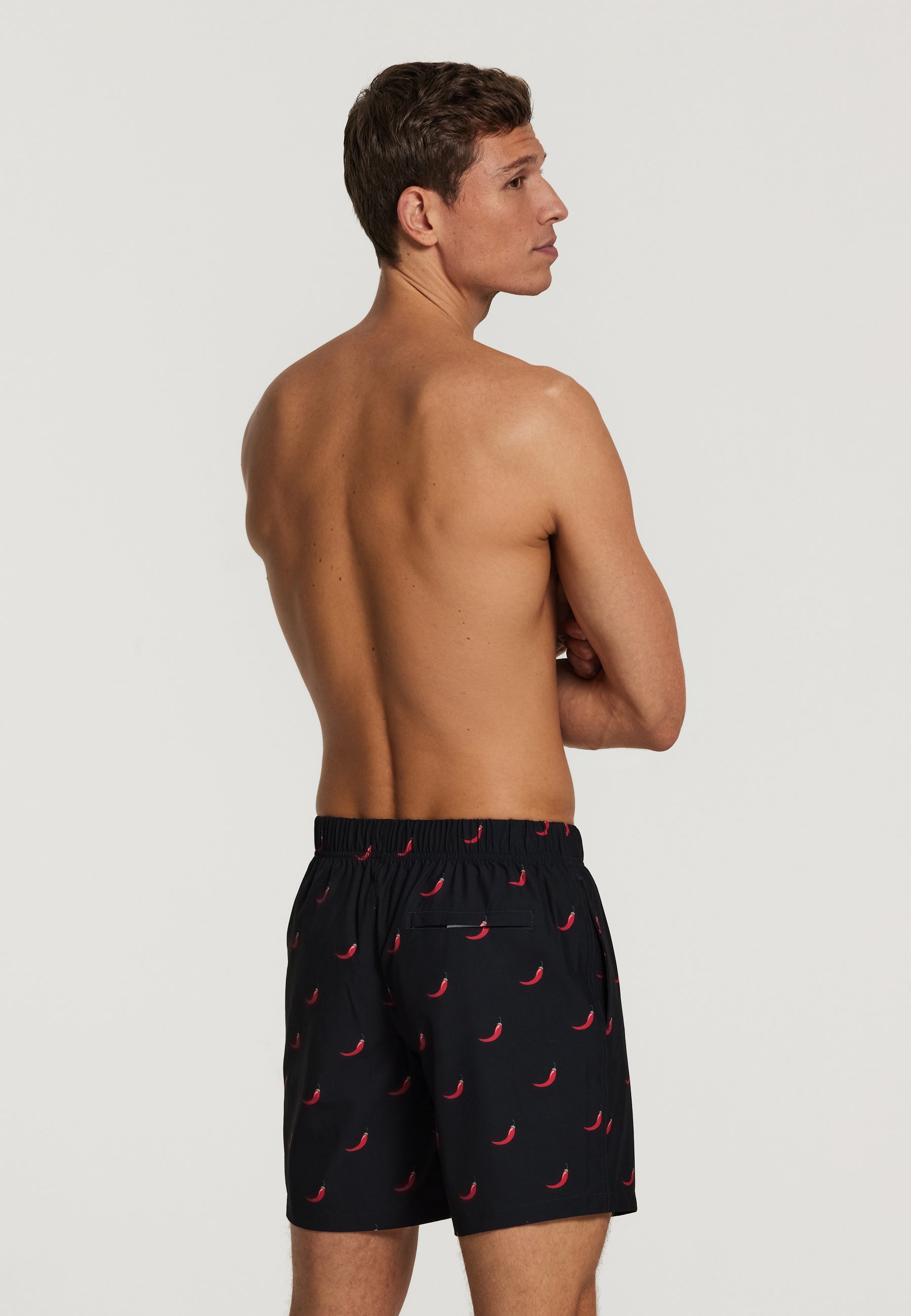 Chili pepper zwemshort black- Shiwi