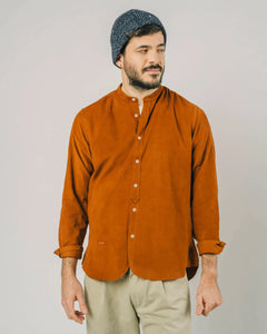 Baby cord mao shirt orange  - Brava