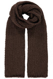 Benny knitted scarf cacao brown - Simple