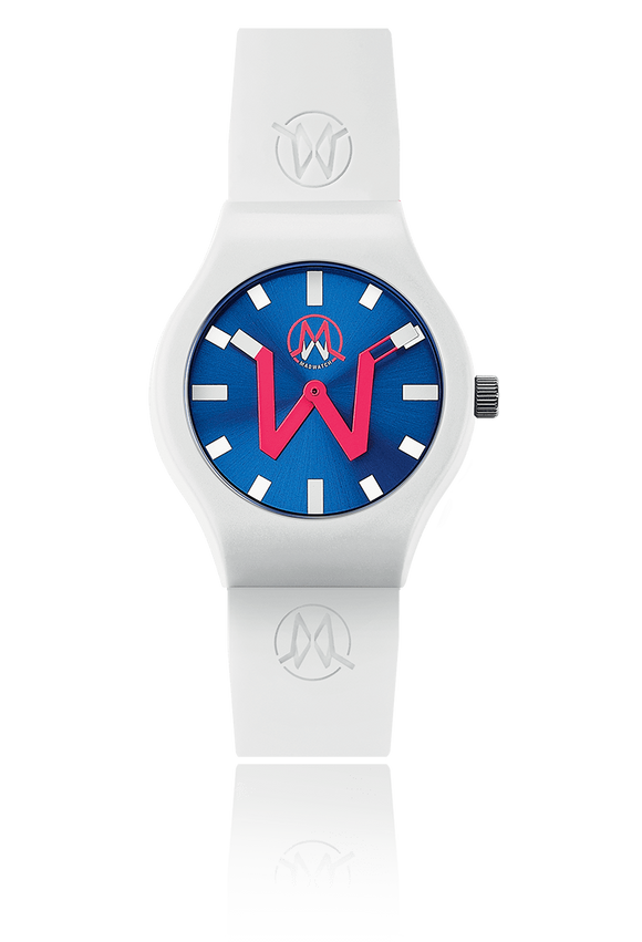 Horloge wit/ blauw - Madwatch