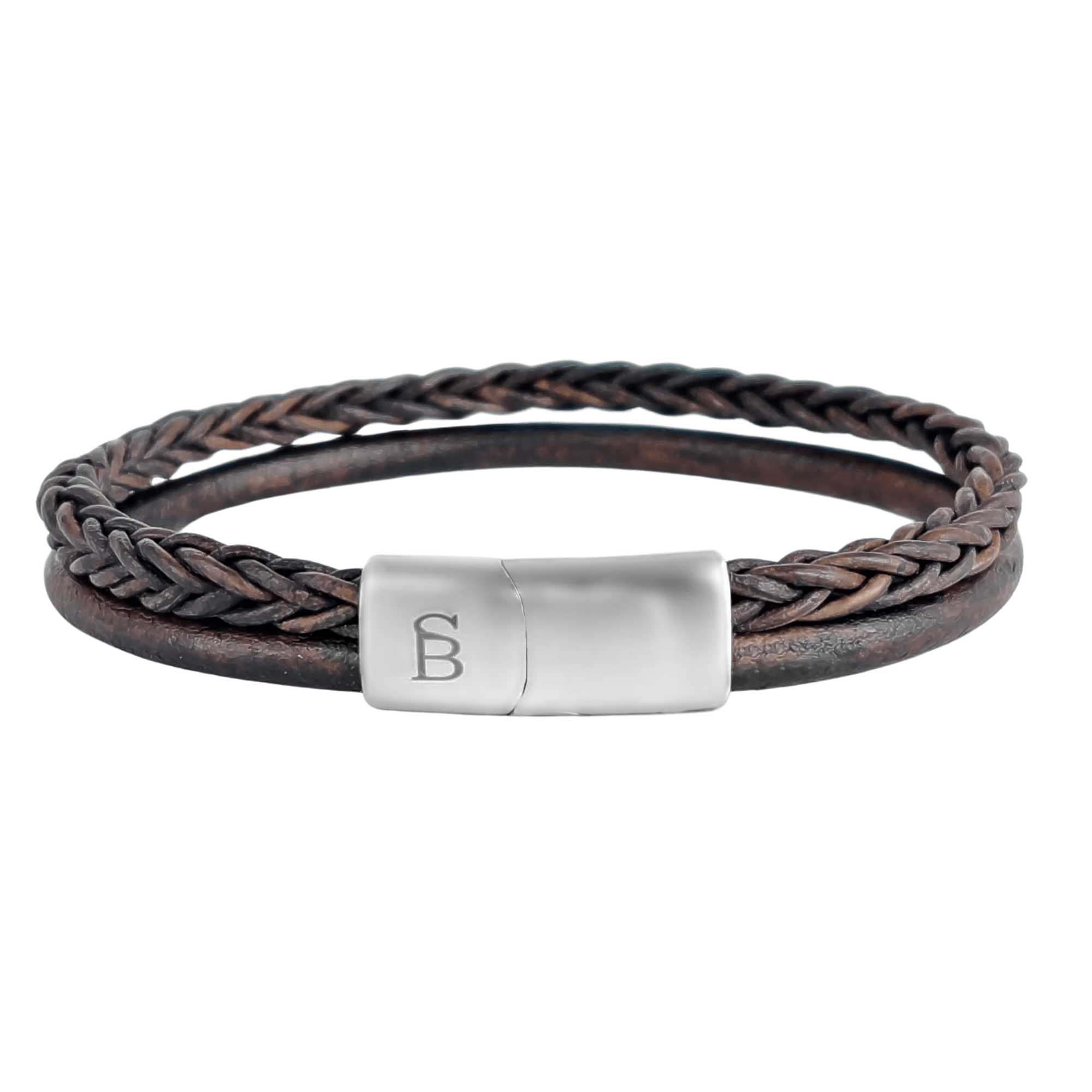 Denby armband LBD006 brown - Steel & Barnett