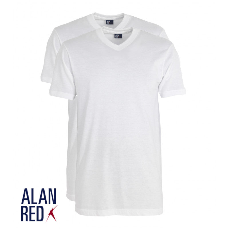 West Virginia t-shirt underwear V-neck white - Alan Red