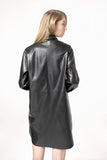 Tessa PU dress black - Simple